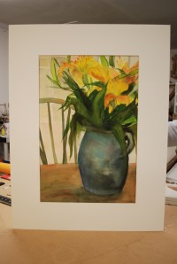 Original Watercolor plain white mat